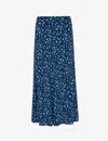Whistles Womens Multi-coloured Floral-pint Woven Midi Skirt In Multi-coloured