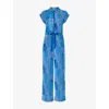 Whistles Womens Multi-coloured Striped Tie-waist Woven Jumpsuit
