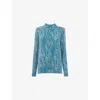 Whistles Womens Multi-coloured Zebra-print Button-through Woven Shirt In Multi