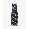 Whistles Cloud Tie Waist Midi Dress