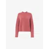Whistles Womens Pink Aria Ribbed Knitted Jumper In Pink