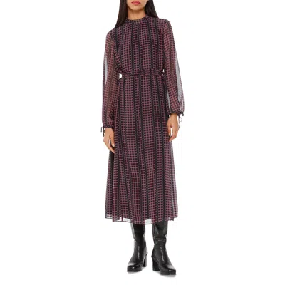 Whistles Circle Link Ivy Dress In Blackmulti