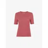 Whistles Omens  Rosa Double-trim Regular-fit Cotton T-shirt