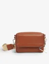 Whistles Womens Tan Bibi Leather Cross-body Bag 1 Size In Tan