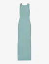 Whistles Womens Tie Back Stretch-crepe Maxi Dress