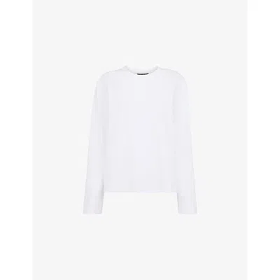 WHISTLES OMENS WHISTLES RELAXED-FIT LONG-SLEEVE COTTON T-SHIRT