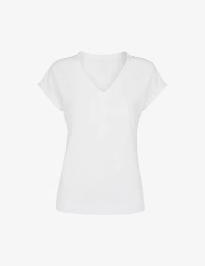 WHISTLES OMENS WHISTLES WILLA SHORT-SLEEVE COTTON-JERSEY T-SHIRT,56134651