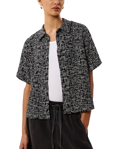 Whistles Woven Grid Shirt In Multi
