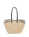 WHISTLES ZOELLE STRAW POPPER TOTE