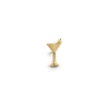 Whit Jewelry 14k Yellow Gold Martini Stud In Gold
