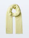 White & Warren Cashmere Travel Wrap In Chartreuse In Yellow