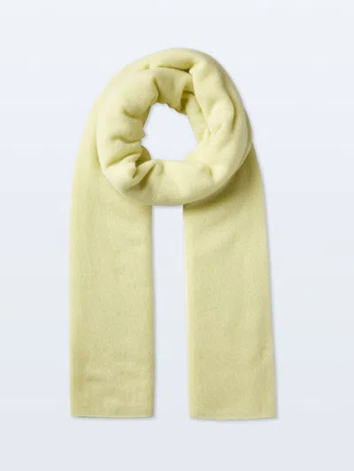 White & Warren Cashmere Travel Wrap In Chartreuse In Yellow