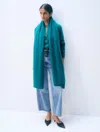 White & Warren Cashmere Travel Wrap In Deep Water Teal