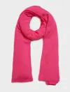 White & Warren Cashmere Travel Wrap In Neon Pink Sunrise
