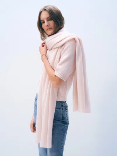 White & Warren Cashmere Travel Wrap In Pink