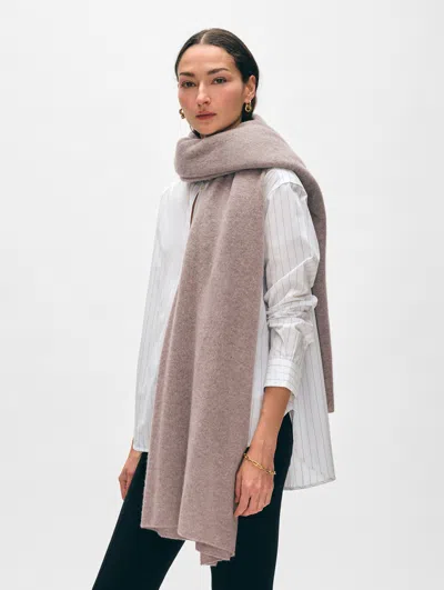 White & Warren Cashmere Travel Wrap In Stonewood Heather
