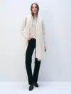 White & Warren Cashmere Travel Wrap In White In White