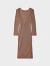 White & Warren Cotton Tape Cover-up Dress In Clay In Brown