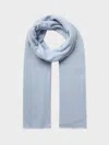 White & Warren Superfine Cashmere Travel Wrap In Horizon Blue