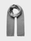 White & Warren Superfine Cashmere Travel Wrap In Slate Heather