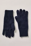 White & Warren Touchscreen Cashmere Gloves In Blue