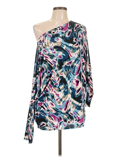 Pre-owned White Birch 3/4 Sleeve Blouse In Blue