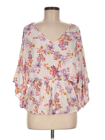 Pre-owned White Birch 3/4 Sleeve Blouse In Ivory