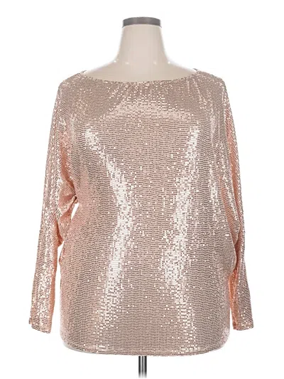 Pre-owned White Birch 3/4 Sleeve Blouse In Silver