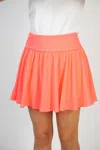 White Birch Athletic Skort In Hot Pink In Pink