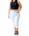 White Birch Best Friends Cropped Tank In Black In Black