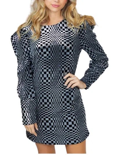 White Birch Blakeney Mini Dress In Black