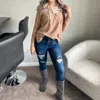 White Birch Bonfire Nights Soft Lace Up Pullover In Camel