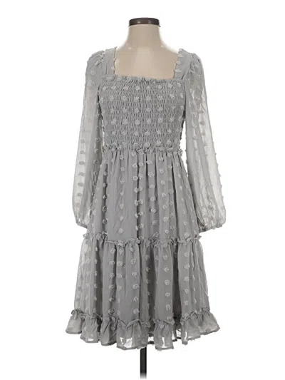 Pre-owned White Birch Casual Dress In Gray