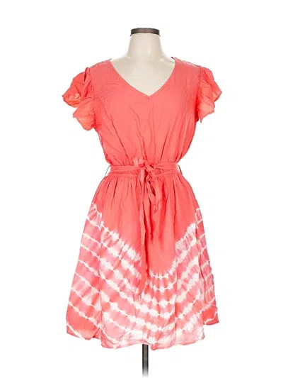 White Birch Casual Dress In Orange