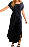 White Birch Comfortably Cool Jumpsuit In Black In Black