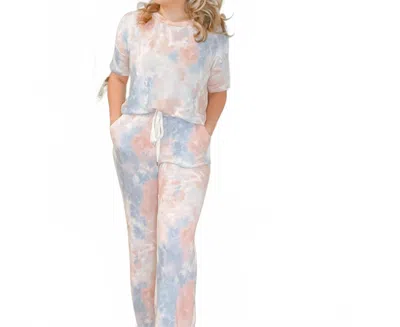 White Birch Cotton Candy Lounge Set In Blue/pink In Multi