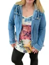 White Birch Denim Jacket In Blue/grey In Blue