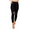 White Birch Distressed Pant In Black In Black