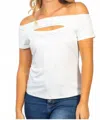 White Birch Eye Catcher Top In White