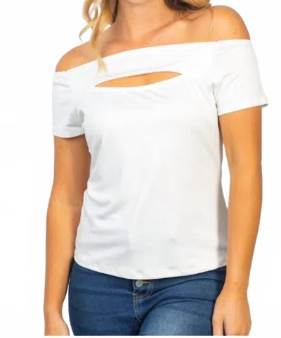 White Birch Eye Catcher Top In White