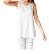White Birch Heather Weather Tank Shirt In White In White