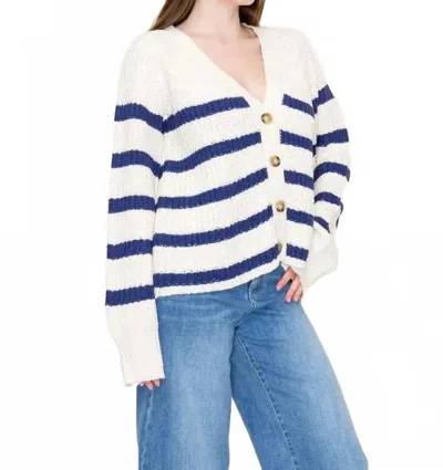 White Birch Layering Up Knit Long Sleeve Cardigan In Cream In White