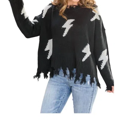 White Birch Light Up The Room Sweater In Black