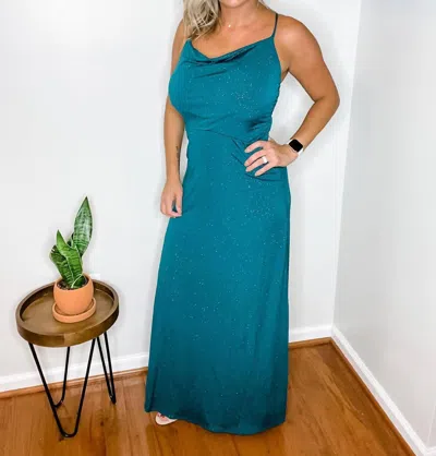 White Birch Living Loud Dress In Teal