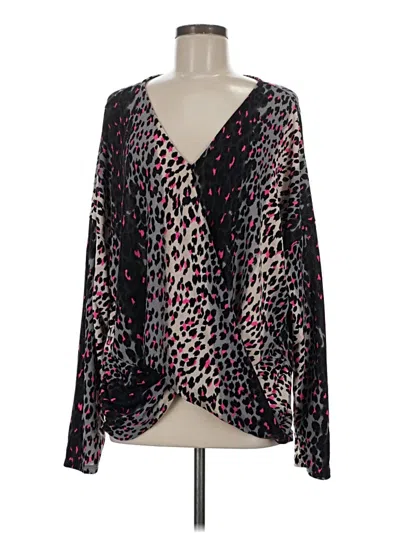 Pre-owned White Birch Long Sleeve Blouse In Black