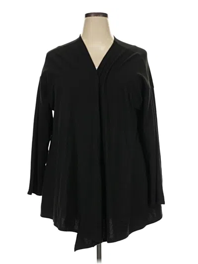 Pre-owned White Birch Long Sleeve Blouse In Black