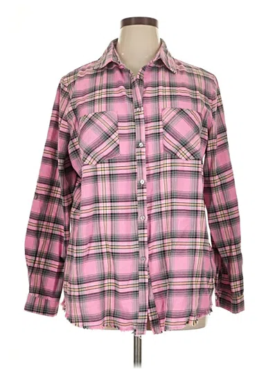 Pre-owned White Birch Long Sleeve Blouse In Pink