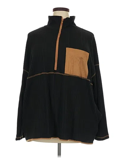 Pre-owned White Birch Long Sleeve Top Black Turtleneck Tops