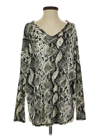 White Birch Long Sleeve T-shirt In Silver
