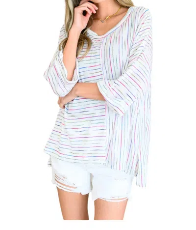 White Birch Love The Passion Drop Shoulder Top In White